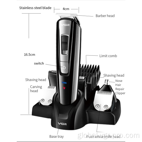 Men Hair Cutting Machine VGR V-025 mens professional grooming kit Shaving Set Supplier